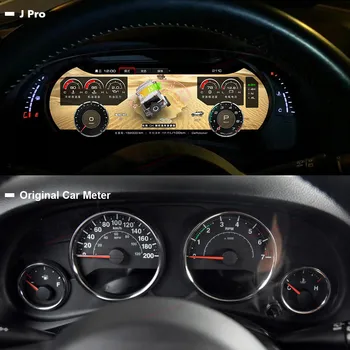 12,3-Инчов Автомобили LCD цифров Клъстер панел за Jeep Wrangler JL 2007-2018 Мултимедиен Авто Плейър Навигация Стерео GPS Главното Устройство