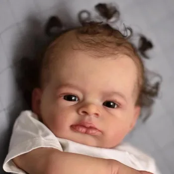 19 Инча Готова кукла Reborn Baby Lanny Реалистична кукла за новородено, 3D кожата, видимите вени, детско изкуство, са подбрани кукла, подарък за момичета
