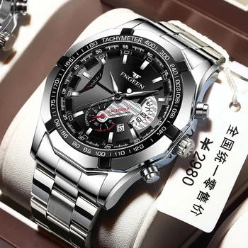 2023, луксозни часовници от водеща марка, модерни всекидневни военни кварцов спортни ръчни часовници, напълно стомана водоустойчив мъжки часовник Relogio Masculino