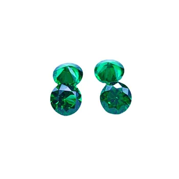 3,25-6 мм кръгла форма, зелен циркон, отделяща камък на едро, 100 бр./опаковане., многоцветни мъниста от цирконии за бижута направи си Сам