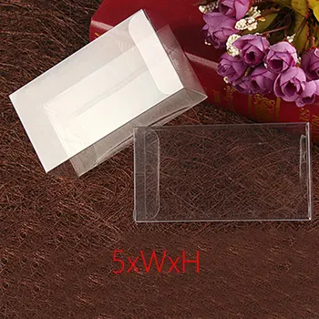 50шт 5xWxH Пластмасова Кутия За Съхранение PVC Кутия с Прозрачни Кутии За Подаръци Сватбени Кутии/Инструментал/Хранителни/Бижута Опаковка Дисплей САМ