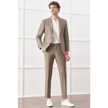 6917-2023 нов бизнес професионален мъжки яке, ежедневни корейската версия костюм