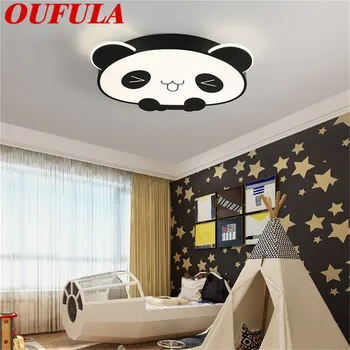 86ЛЕГКИЙ детски тавана лампа 220 и 110 В, панда, съвременната мода, подходяща за детска стая, спалнята, детската градина