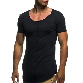 A1357Summer, нови мъжки тениски, обикновена, приталенные, трендови, всекидневни, с къси ръкави, модни