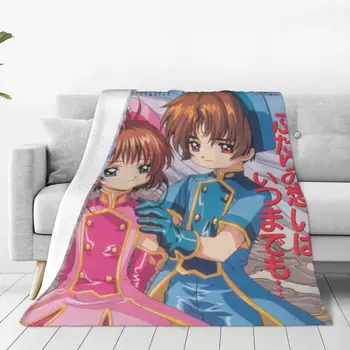 Cardcaptor Sakura пушистое одеяло Sakura Забавен каре за легла и Разтегателен диван