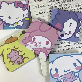 Hello Kitty Kuromi Sanrio Kawai Аниме Забележка Момиче Сърцето Сладък Карикатура Cinnamoroll Моята Мелодия Хартиена Съобщение Студентски Играчки за Момичета