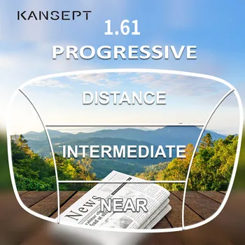 KANSEPT 1.61 Пощенски код Прогресивни Лещи Свободна Форма Мультифокальные Асферичните Смола Оптични Рецепта Маркови Лещи За Очила