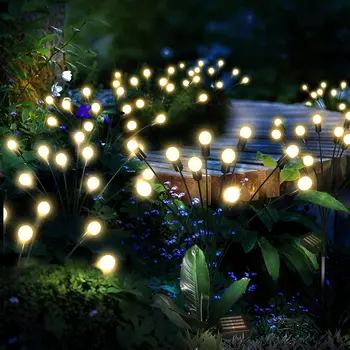 Led лампа-огън, слънчев външен лампа, градинска украса IP65, водоустойчива лампа за градина/зеленчукова градина/тревата за Нова година/Коледа