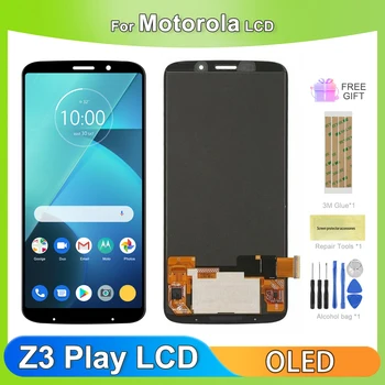 OLED Малък размер За Motorola Moto Z3 Play XT1929 LCD Дисплей за Подмяна на Сензорния Екран при Събирането На Дигитайзер Стъкло Сетивни Детайли