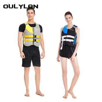 Oulylan Спасителна жилетка с голяма плавучестью, спасителна жилетка за възрастни, елек за спорт, плуване, дивата риболов, наводнения, сърф, спасение