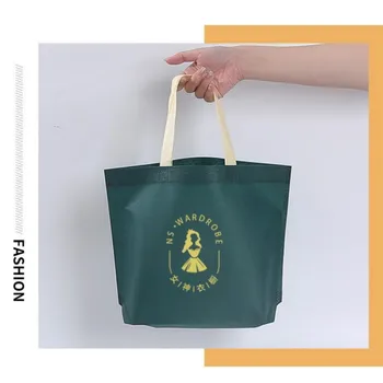 StoBag Персонализирани тъкани торби-Тоут за пазаруване От плат Джобно еко-приятелски Съхранение Многократно Голям Калъф С логото на поръчка (платен)