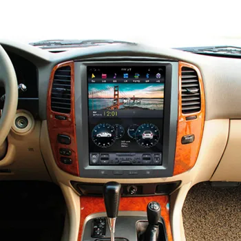 Tesla Голям Екран на Android 9,0 За Toyota Land Cruier LC100 2003-2007 Авторадио Авто Радио Мултимедиен Плейър GPS Навигация DVD