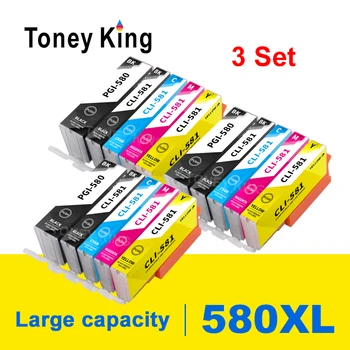 Toney King 5-25 бр мастилницата PGI580 CLI581 За Canon PIXMA TS8150 TS8151 TS8152 TS8250 TS8251 TS8252 TS8350 TS9150 Принтер