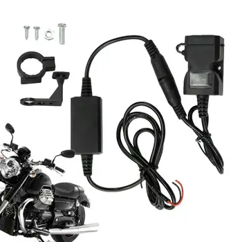 USB-зарядно устройство за мотоциклет, зарядно устройство за мобилен телефон, USB-адаптер за мотоциклети, защитно и икономия на енергия зарядно устройство за мотоциклет с две USB устройства