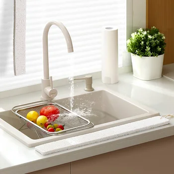Youpin мивка от абсорбиращ памук, за Защита от пръски за мивка за измиване на съдовете от дървесна маса от памучен плат за почистване на кухненски аксесоари