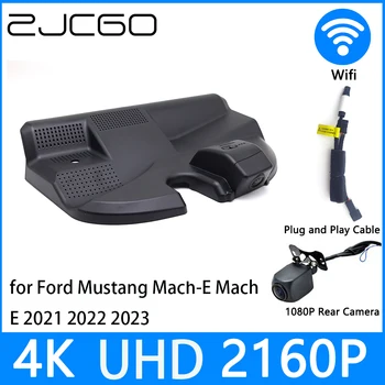 ZJCGO Dash Cam 4K UHD 2160P Автомобилен Видеорекордер DVR за Нощно Виждане паркинг за Ford Mustang Mach-E Mach E 2021 2022 2023