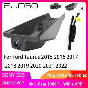 ZJCGO Щепсела и да играе видео Рекордер Dash Cam 4K UHD 2160P Видеорекордер за Ford Taurus 2015 2016 2017 2018 2019 2020 2021 2022