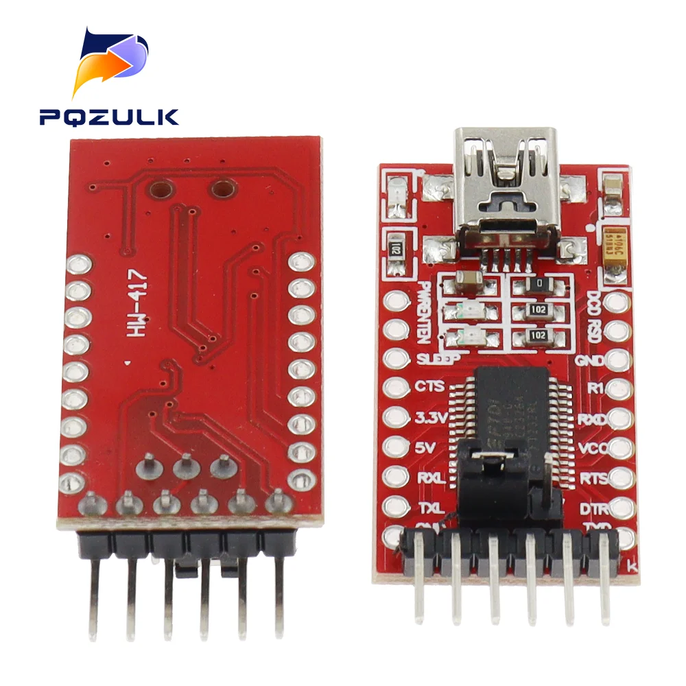 100ШТ FT232RL FTDI USB 3.3 V 5.5 V към TTL последователен модул на адаптера за Arduino FT232 Pro Mini USB към TTL 232 . ' - ' . 0