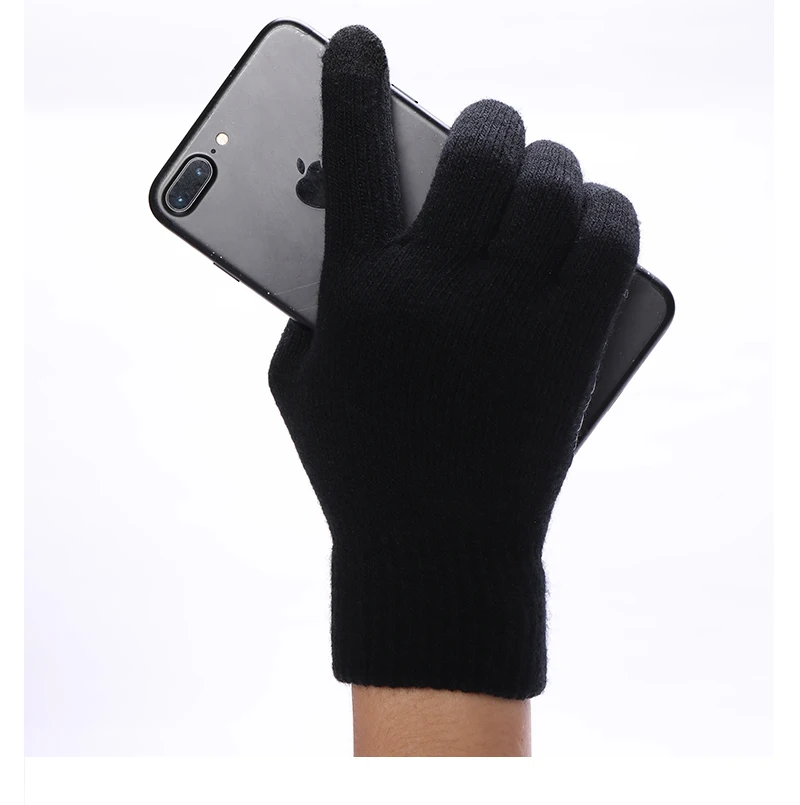 3D картина с маслени бои възли ръкавици Меки топли ръкавици Елегантни и универсални дамски ръкавици за Есен-зима дамски плетени калъф за ръкавици с докосване на екрана . ' - ' . 5
