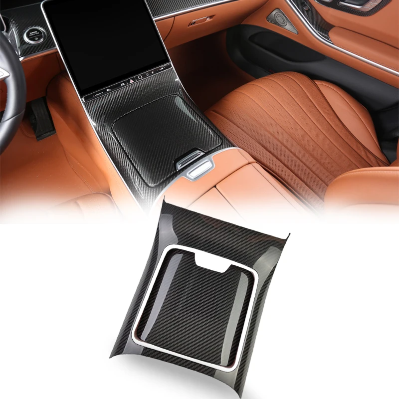 W223 Централна Екран на Купето От Въглеродни Влакна, Панел за Превключване на Средния Трансфер За Maybachs S480 Mercedes S Class 2021 AMG S400L AMG S450L . ' - ' . 0