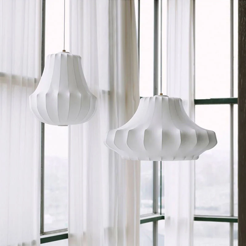 Дизайнерски креативна коприна полилей ресторант в скандинавски минималистичном стил дневна спалня декор от плат висящи лампи . ' - ' . 0