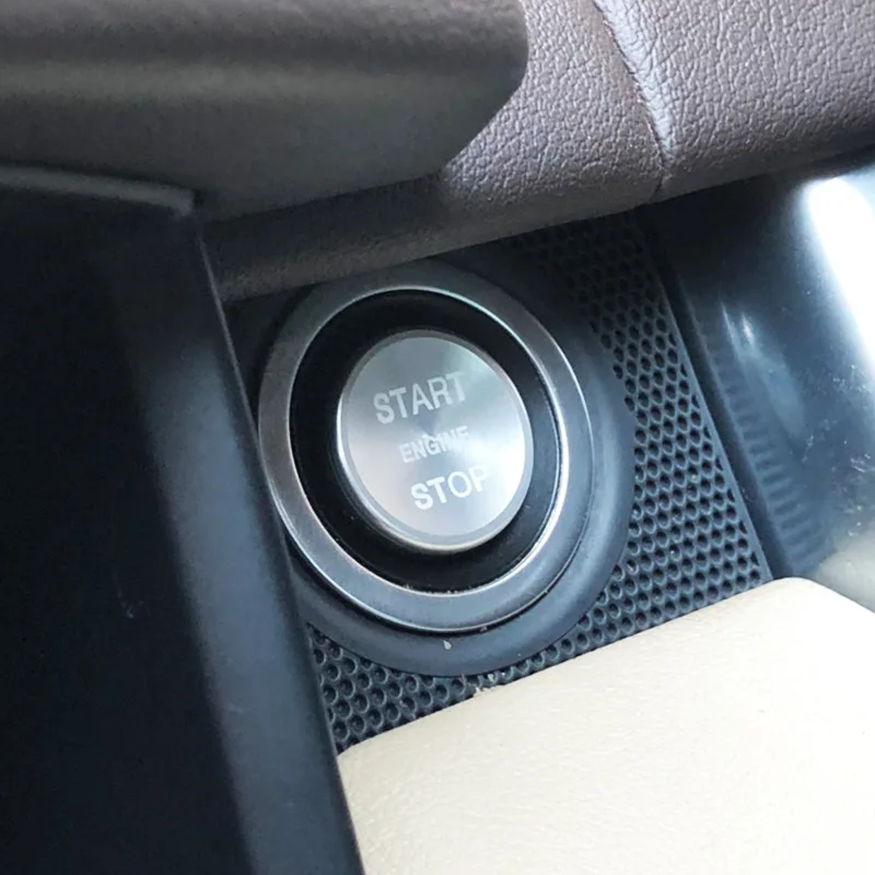 Стикери за бутона за пускане и спиране на двигателя на превозното средство за Land Rover Discovery 4/5 Range Rover Evoque Sport Vogue Velar, тампон на пръстен за приключване на колата . ' - ' . 5