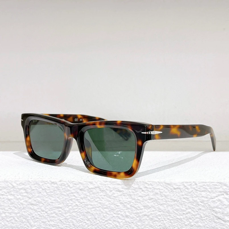 Тенденцията модерни слънчеви очила, дамски 7091 Ацетатный квадратен козирка Слънчеви очила мъжки индивидуалност външна рамки за очила uv400 ръчно изработени . ' - ' . 3