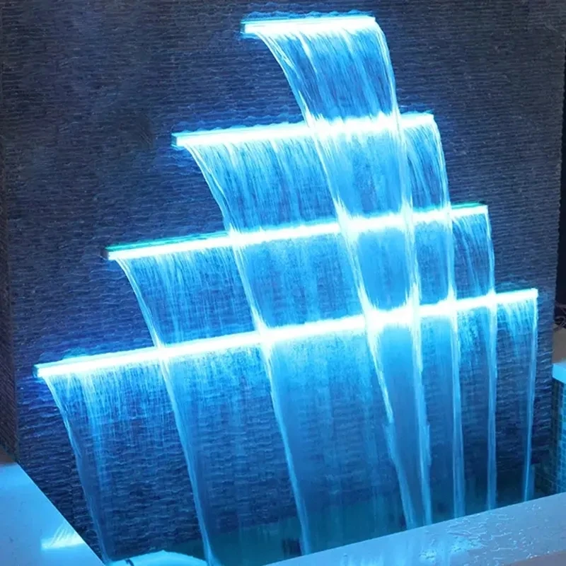 Цветна дюза за водна завеса с водопад, 120 см, 12, басейн, акрилни изход за водопад, ландшафтен дизайн, фонтан, стена воден пейзаж . ' - ' . 0