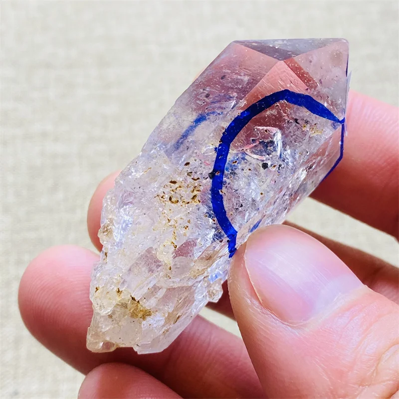 Чист естествен диамант Херкимер, образец плаващи пясъци и водни минерали, енергиен кристал, пръчка за място на изцеление . ' - ' . 5