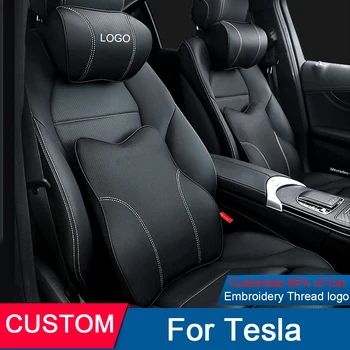 Автомобилната въздушна възглавница за шията, лумбална подкрепа, седалки, възглавници за кола Tesla, модел 3, модел Y, модел S, автоаксесоари, облегалката за глава на автомобила