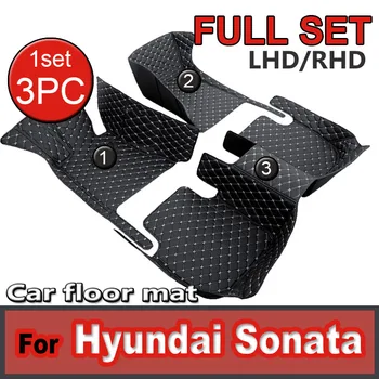 Автомобилни постелки за Hyundai Sonata i45 yf безжичната 2010 ~ 2014 Седалките килим авточасти за интериора на Луксозен мат кожен килим автоаксесоари 2011