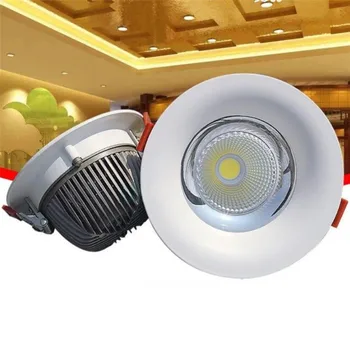 Високо качество, 10 W И 15 W 20 W 30 W COB тела с регулируема яркост Hotel Progect led-вградени тавана led лампа Led spot лампа