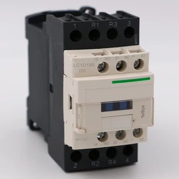Електрически магнитен контактор за постоянен ток LC1D188DD 4P 2NO + 2NC LC1-D188DD 32A макара dc 96