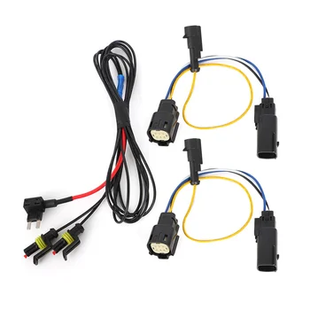 За Jeep Wrangler JL 2018 -22 Led Светлини В събирането на Колан, кабели Адаптер С 4-та кабелен конектор DRL-N-Plug Конектор за Монтаж на Фаровете