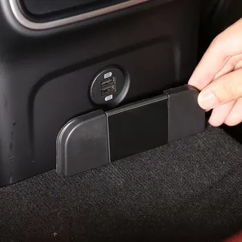 За Porsche MACAN 2014-2021 ABS Черна Кола Заден USB Порт За зареждане, Защитна Капачка, Пылезащитная Рамка, Автомобилни Аксесоари