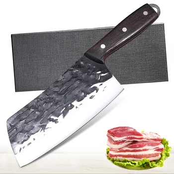 Изкован Нож 5Cr15Mov От Неръждаема Стомана, Професионални Кухненски Нож на Главния Готвач За Рязане на Месо, Зеленчуци, Нож За Рязане на Месо С Подарък Кутия