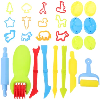 Инструменти за скулптура от цветни глинени тест, бебешки играчки, ръчно изработени, пъзел игра за малки деца
