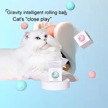Интерактивна гравитационната умна играчка за котки с катящимся топка и котешка мента - най-добрите продукти за домашни любимци за безкрайно забавление