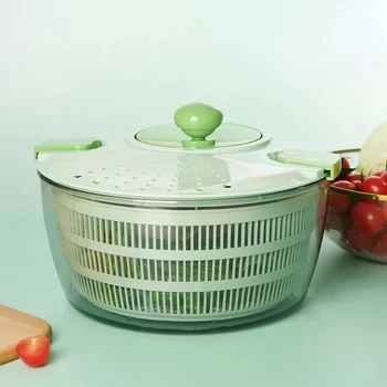 Кошница за плодове и зеленчуци и изсушаване на зеленчуци, богат на функции домакински простор Кошница за разклащане на Пластмасови кухненски инструмент Фабрика