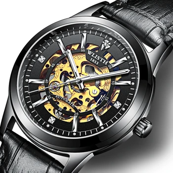Луксозни маркови мъжки часовници Автоматични механични часовници мъжки часовници Рокля водоустойчив часовник подаръци за мъже Relogio Masculino