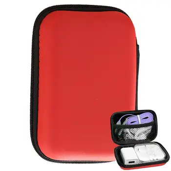 Мини-цветна преносима чанта за слушалки, портфейл за монети, калъф за слушалки, USB кабел, кутия за съхранение, портфейл, чанта, аксесоари за слушалки
