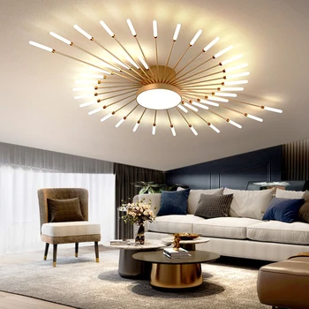 Модерен led тавана лампа за дневна проста скандинавски таванна полилей за спалня и кухненски полилей вътрешно осветление на вили