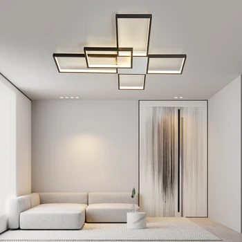 Модерни полилеи led Лампа за дневна спални, кабинет, закрит златен/черен цвят на Тавана полилеи Безплатна доставка