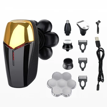 Мъжки самостоятелна електрическа самобръсначка за бръснене на космите на носа, тример за коса, мъжки многофункционално USB-акумулаторна машинка за подстригване