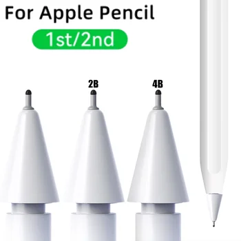 Накрайници за моливи Apple Молив 1-во и 2-ри поколения Сменяеми Накрайници за дръжки Высокочувствительные Безшумни и износоустойчивост Уши за стилусов