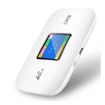 Нов цветен екран, интелигентен портативен WiFi със слот за СИМ-карта 4G универсален безжичен рутер за цялата мрежа