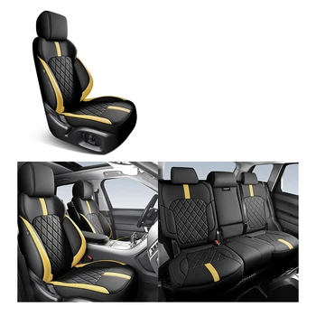 Обичай калъфи за автомобилни седалки от 360 ° Surround за Audi A6 C5 1998-2004 Аксесоари за оформяне на интериора на колата дишаща възглавници-високо качество