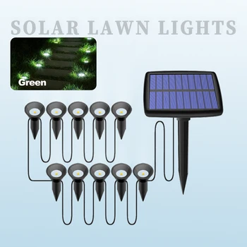 От 1 до 10 led слънчеви външни лампи IPX4 Водоустойчив слънчева светлина за украса на градината, нощна светлина за градина, по улиците, в двора, на тревата