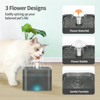 Пиенето за котки с автоматичен филтър USB Електрическа тиха led интелигентна пиенето за домашни любимци