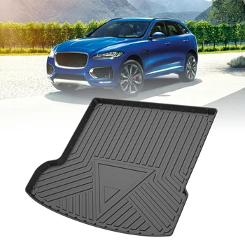 Подложка за багажник на кола от ТПЭ за Jaguar F-Pace 2016 2017 2018 2019 2020, обичай водоустойчиви защитни гумени автомобилни постелки